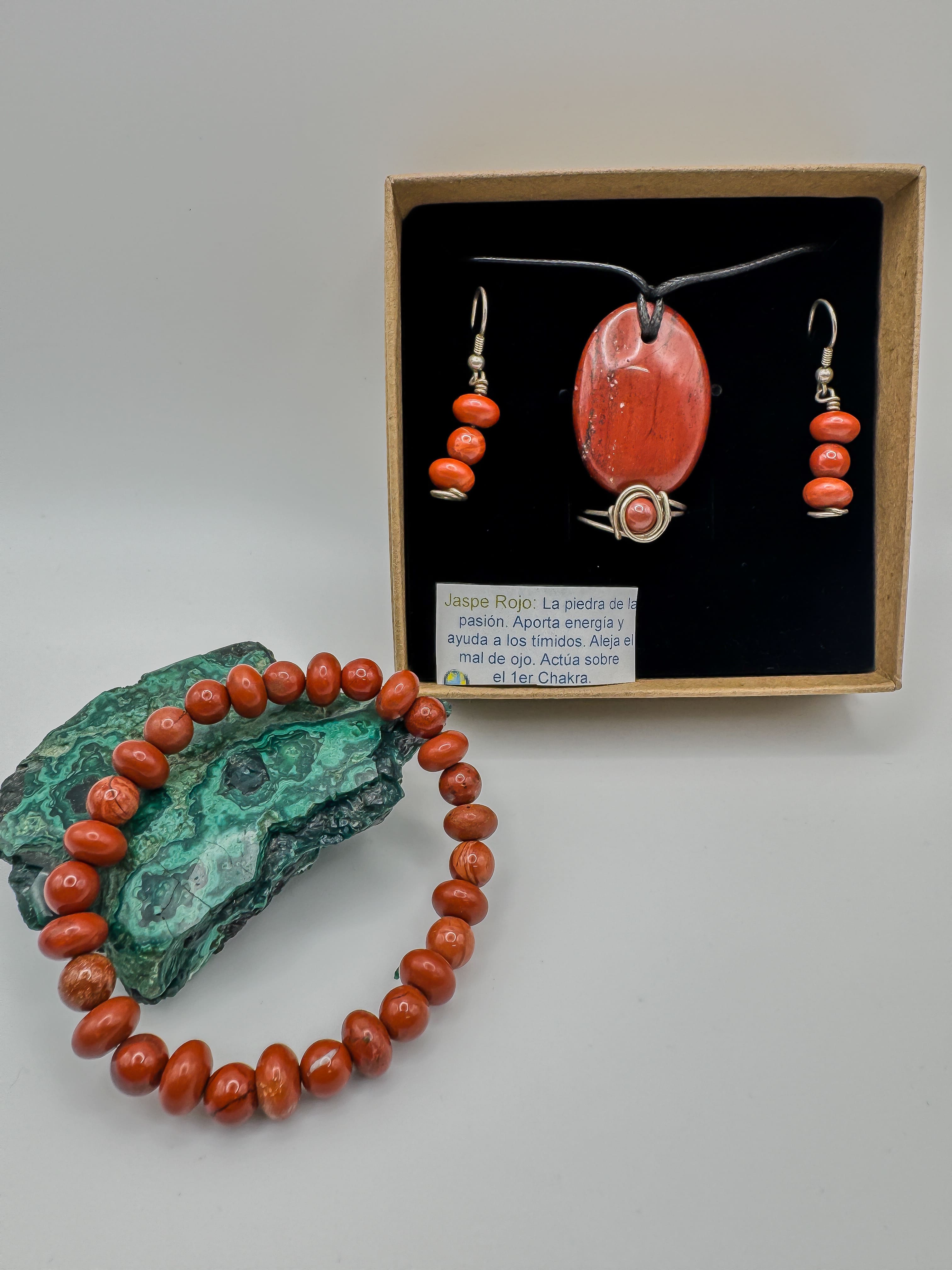 Conjunto Jaspe Rojo