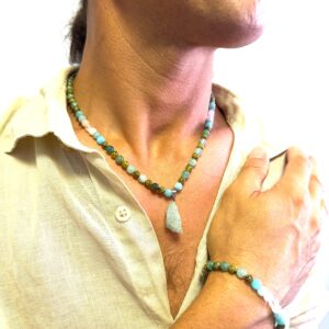 Pack Collar y Pulsera “Corazon Abierto” Amor que nutre y fluye