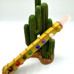 Varita de Poder Cuarzo Rosa (13cm)