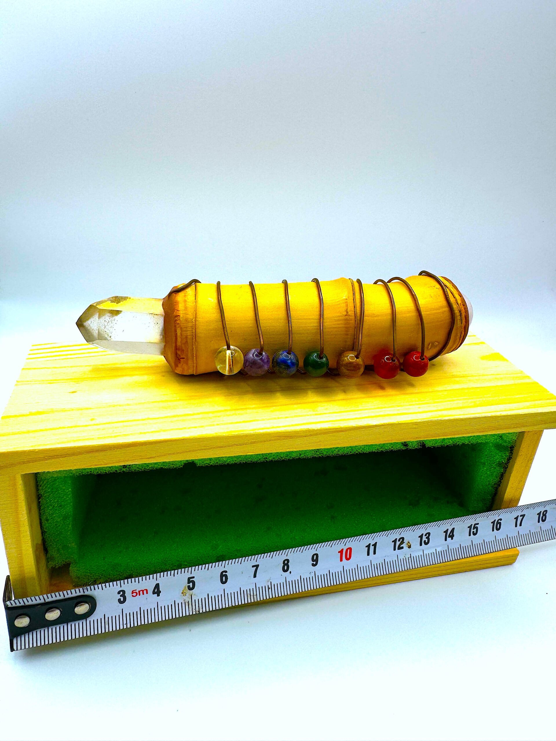 Varita de Poder Cuarzo Cristal (13cm)