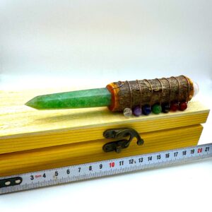 Varita de Poder Aventurina Avellano (17cm)